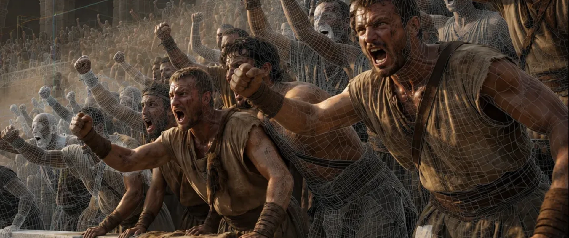 Cast rule, 3D crowd mass of extras